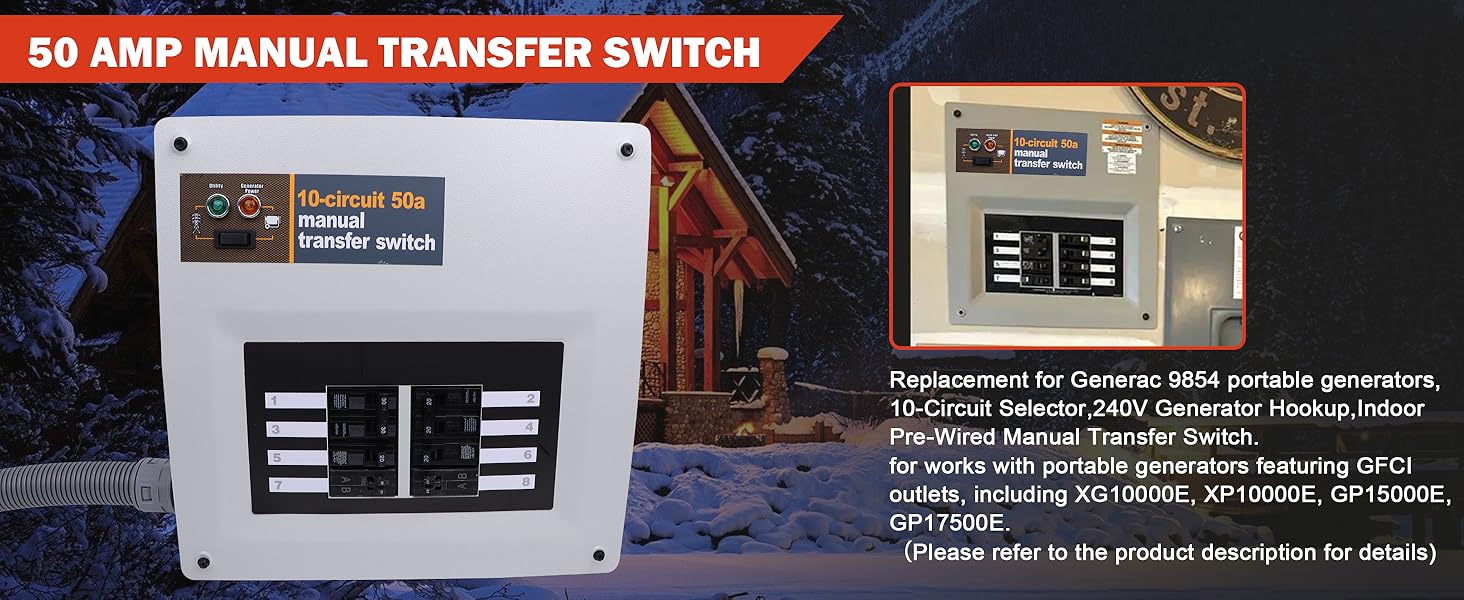 Compatible with Generac 9854