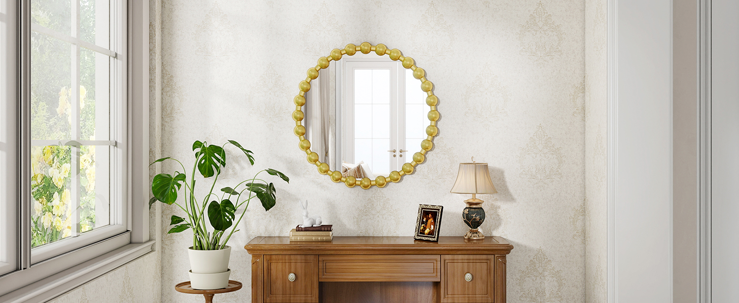 gold mirror for hallway