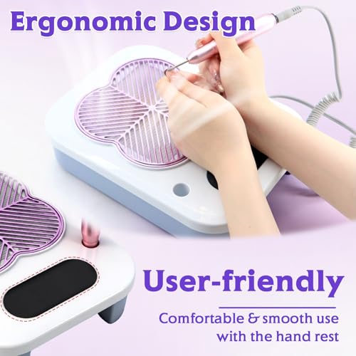 Nail Dust Vacuum High Suction for Home Salon