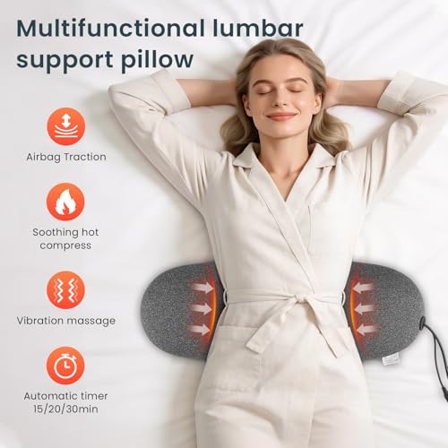 Vibration Massager & Airbag Traction for Pain Relief Deep Tissue Ergonomic