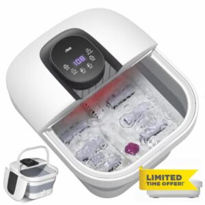RIKE Collapsible Foot Spa with Fast PTC Heating and Massage