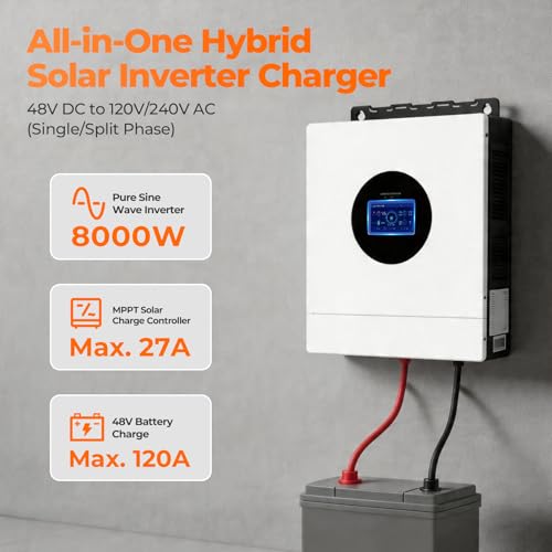Pure Sine Wave Inverter Built-in MPPT 120A Charge Controller