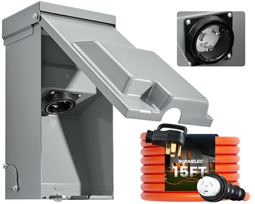 Generator Box with 3-Prong Generator Cord