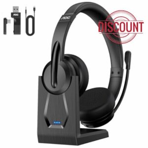 AOC Wireless Headset with Mic for Work