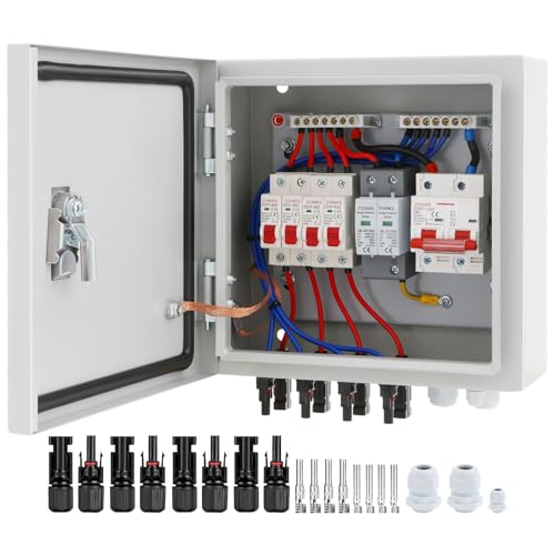 IP65 Waterproof PV Combiner Box with 20A Rated Current Fuse