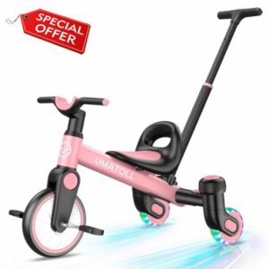 Umatoll 3-in-1 Toddler Tricycle for 18 Months to 5 Year Old