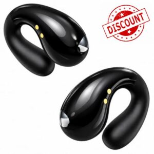 Boytond Ultra Open Ear Earbuds - Comfortable Clip-On Bone Conduction Earbuds
