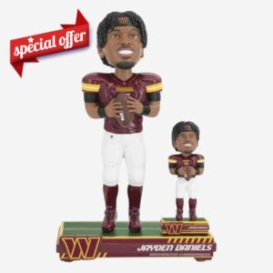 Jayden Daniels Washington Commanders Magnetized Bobble Dubblz Bobblehead NFL Football