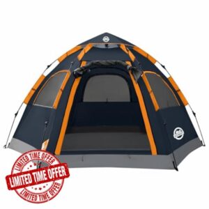 ADSMART Instant Tents for Camping 2/3/4/5 Person Tent Waterproof Easy Setup Sets Up Backpacking Tents with Carry Bag for Outdoor Hiking