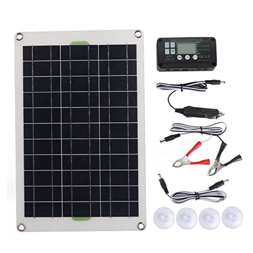 50W Charger Monocrystalline Silicon 30A 12V 24V Portable Charge Controller for RV Marine Boat Power with Suckers High Conversion e System Camping
