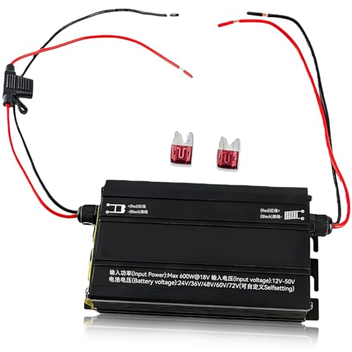 600W 12‑50V Input LCD Display Step Up Solar Charging Controller for 24V 36V 48V 60V 72V Batteries
