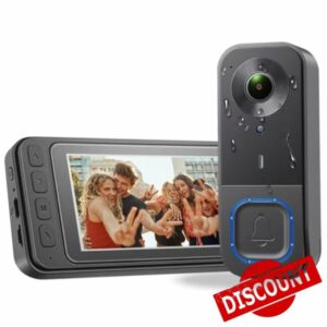 4.3" Video Doorbell Camera with Monitor 2-Way Audio