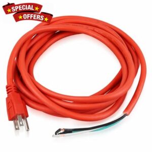 46740 14 AWG 3 Wire Power Cord for RIDGID 300 535 1224 Pipe Threading Machine Heavy Duty SJOW-14FT Red