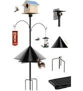 SCWN Garden Flag Stand Holder with Shepherd Hooks, 3/4 Inch Extra Thick Heavy Duty Yard Flag Hold...