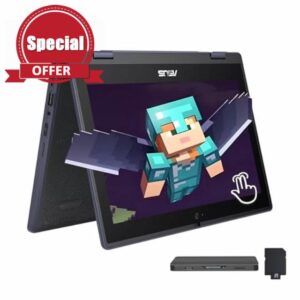 ASUS 11.6" HD Touchscreen 2-in-1 Laptop for Students