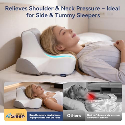 Ergonomic Bed Wedge Pillow for Sleeping