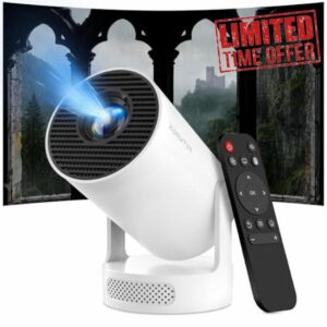 【Built-in Apps】Mini Projector with Wifi and Bluetooth
