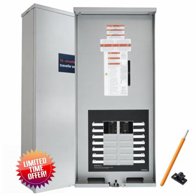 100 Amp Automatic Transfer Switch for Generac RXG16EZA3