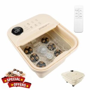Collapsible Foot Spa Bath Massager with Heat&Bubbles