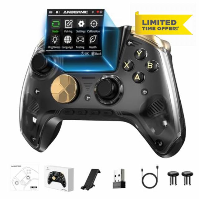 Doriteney RG G01 Wireless Gaming Controller with Heart Rate Monitor & Display