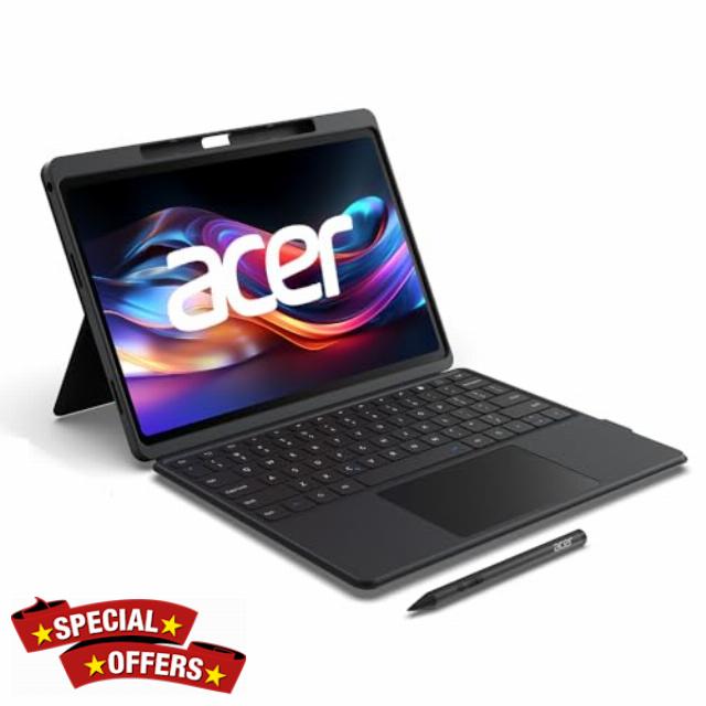 acer Iconia X12-11-845L Tablet | 12.6" AMOLED 2600x1600 16:10 Touch | MediaTek Helio G99 | 8GB | 256GB eMMC | Wi-Fi | 8MP & 13MP Webcam | Portfolio Case | Bluetooth Keyboard | Stylus | Android 14