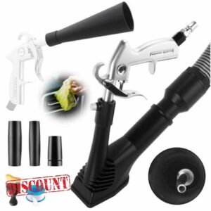 GOCCIDA 2IN1 Car Interior Detailing Air Blow Gun & vacunm Gun with Adjustable Air Flow Nozzle