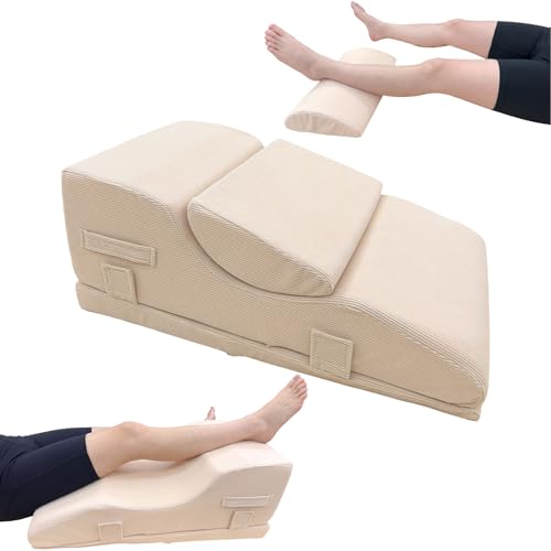 Adjustable Height Wedge Pillow with Removable Knee Insert for 0° Extension & Recovery