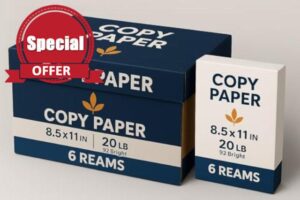 Copy Paper 8.5 x 11 – 6 Reams (3