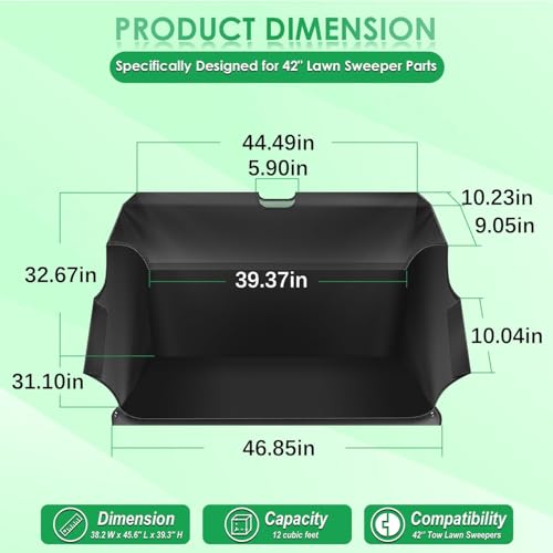 22 Cubic Feet Capacity Leaf Sweeper Bag Replaceme
