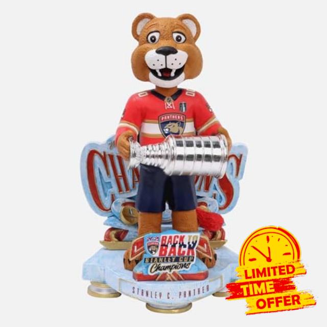 Stanley C. Panther Florida Panthers 2025 Stanley Cup Champions Celebration Bobblehead NHL