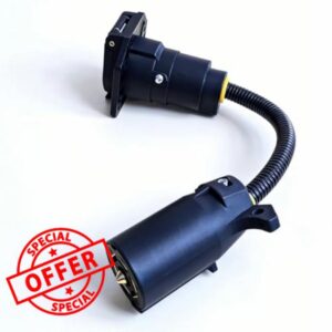 7-Way Power Adapter for RV Backup Camera System with Power Switch