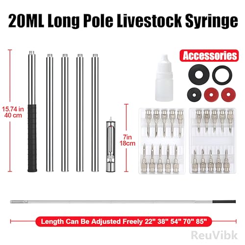 Suitable for Large Such as Cattle And Horses Pole Syringe for Animals