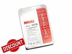 MDD 24TB 7200RPM 512MB Cache SATA 6.0Gb/s 3.5inch Internal Hard Drive for Surveillance Storage (MDD24TS51272DVR) (Renewed) - 5 Years Warranty