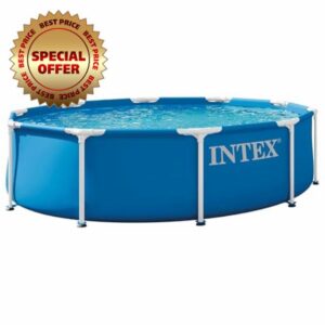 INTEX Metal Frame 10 ft x 30 in Above Ground Pool Set