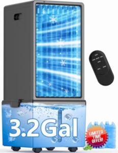 4-IN-1 Windowless Air Conditioner w/ 3.2-Gal Tank for 30H Cooling