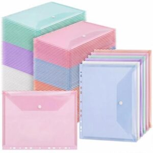 Handepo 200 Pack Binder Pockets Bulk