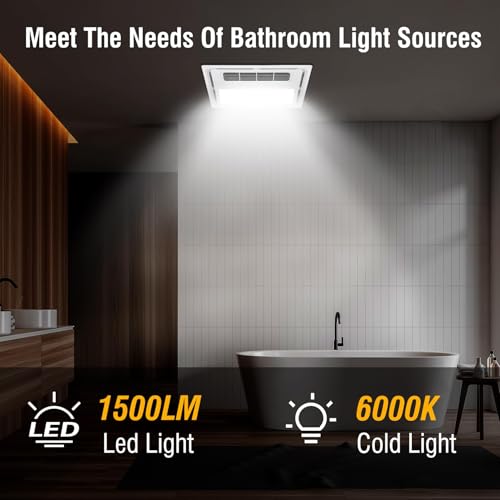 Bathroom Vent with Heater Quickly Reaches A Comfortable Temperature in Just 1 Minute