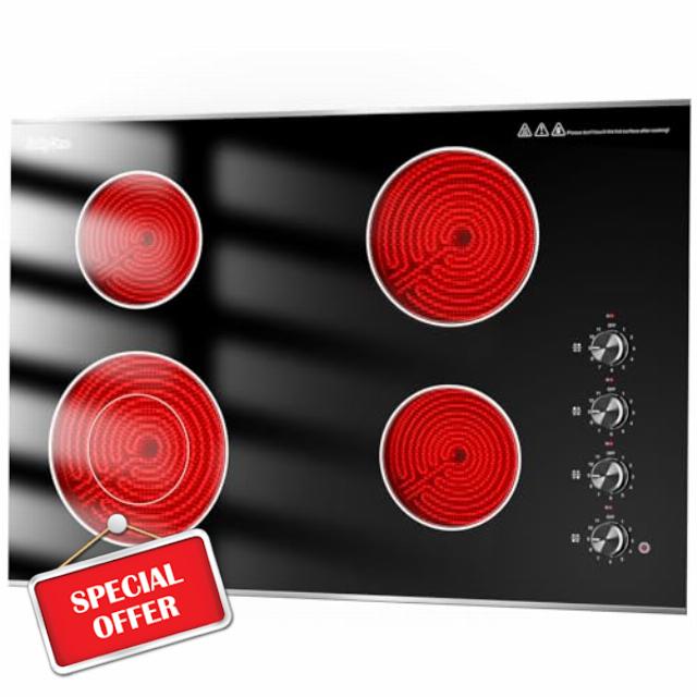 4 Burners Electric Cooktop 30 Inch