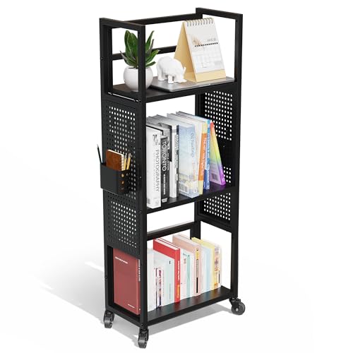 Vinyl Record Storage Cart for Albums & Record Player Stand
