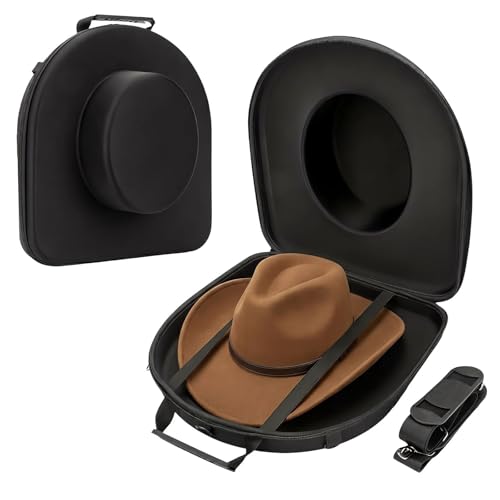 Universal Fedora Hat Box Storage Organizer with Elastic Luggage Strap