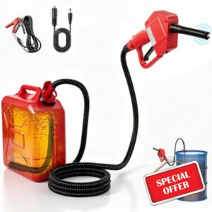 5GPM Fuel Transfer Pump with Auto-Stop & Hand Nozzle