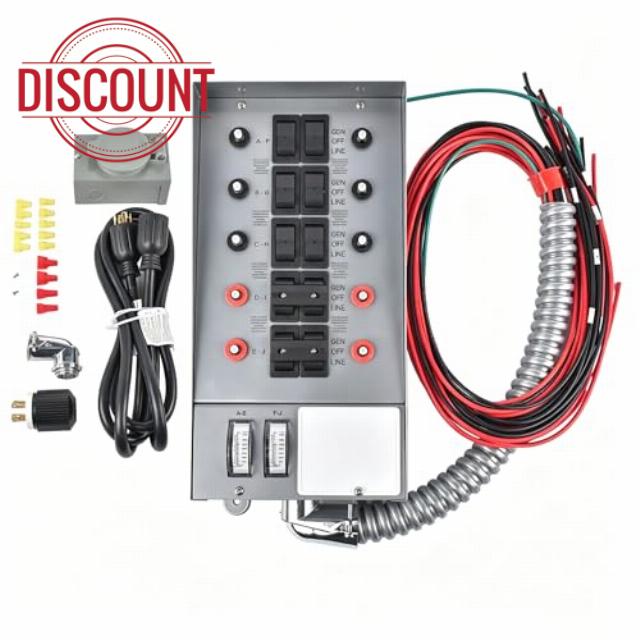 31410CRK Pro/Tran 10-Circuit 30 Amp Generator Transfer Switch Kit