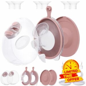 Two Complete Sets Compatible with Spectra S1/S2/S9 Breast Pump Replacement Parts (24mm Two Complete Sets with 17/19/21mm Flanges)