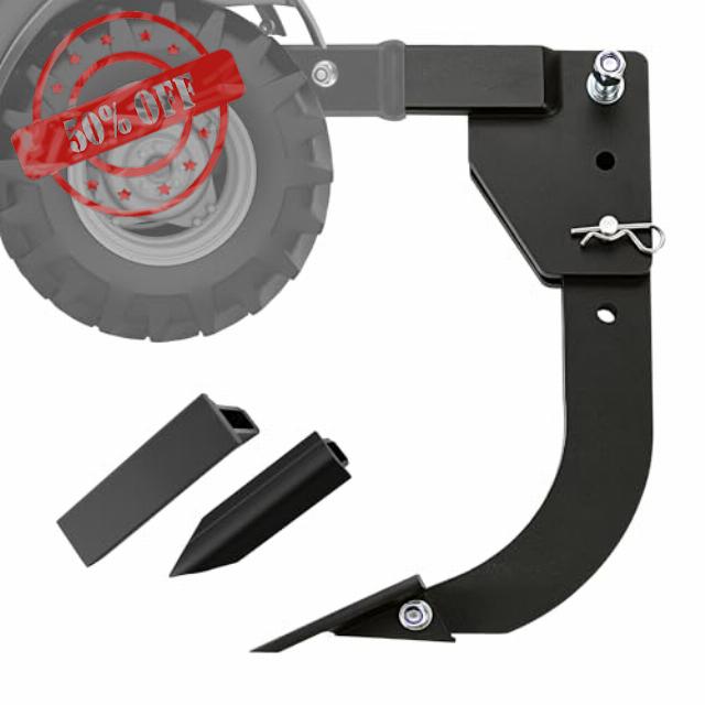 3 Point Hitch Mounted Trencher 2 inch Receiver w/2pcs Replaceable Teeth for Heavy Duty Steel Trencher Subsoiler
