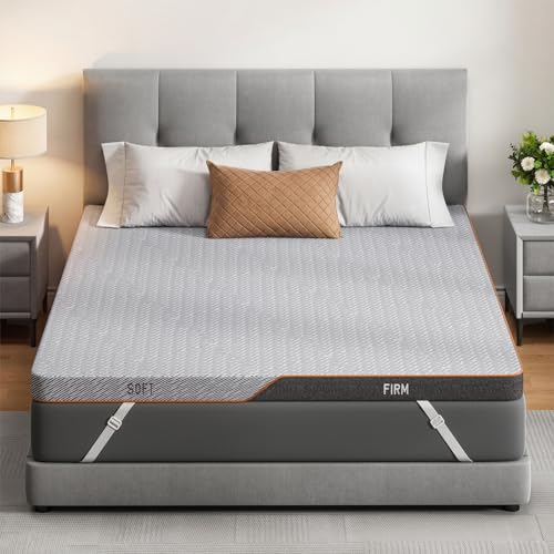 3 Inch Split-Firm Bed Topper with Soft & Firm Zones