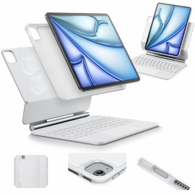 ESR for iPad Air 11 Inch Case with Keyboard M4/M3/M2 (2026/2025/2024) & iPad Pro 11/Air 5th/4th Gen Keyboard