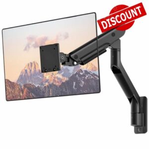 monTEK Heavy-Duty Single Monitor Wall Mount for 17-57” Ultrawide Screens up to 59.4lbs