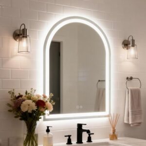 Backlit + Front-lit Double Lighted Vanity Mirror for wall