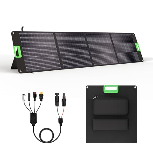 IP65 Waterproof Foldable Solar Charger Kit with DC XT60 & Anderson Outputs for Power Stations