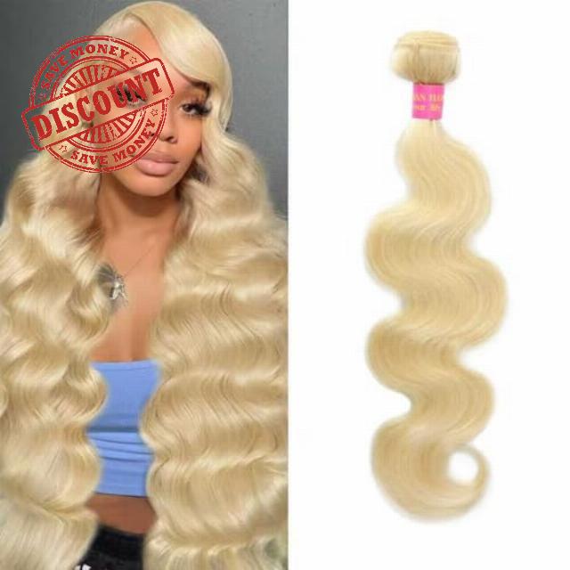 24Inch Blonde Bundles Human Hair 613 Body Wave Bundles Human Hair Extensions